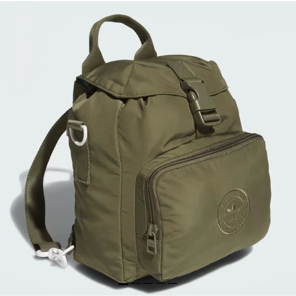 Olive Green Adidas 3.0 Mini Backpack - Picture 2 of 4